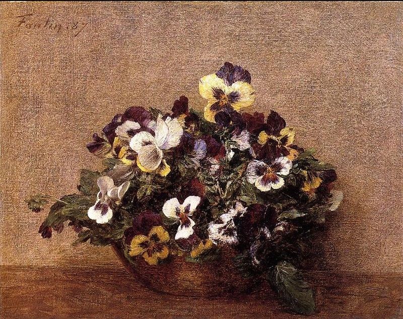 Henri Fantin-Latour Pansies I